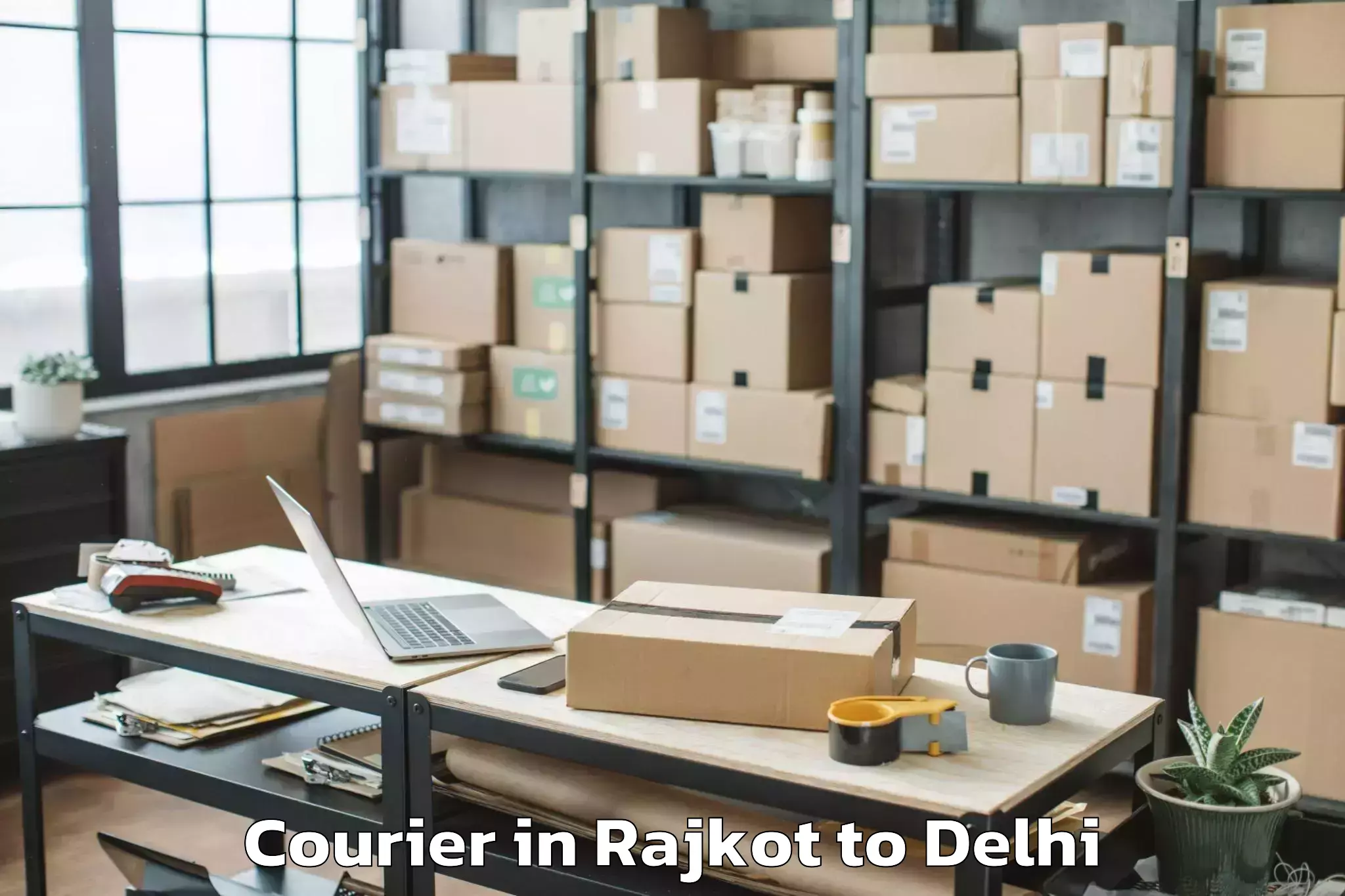 Rajkot to Jamia Hamdard New Delhi Courier Booking